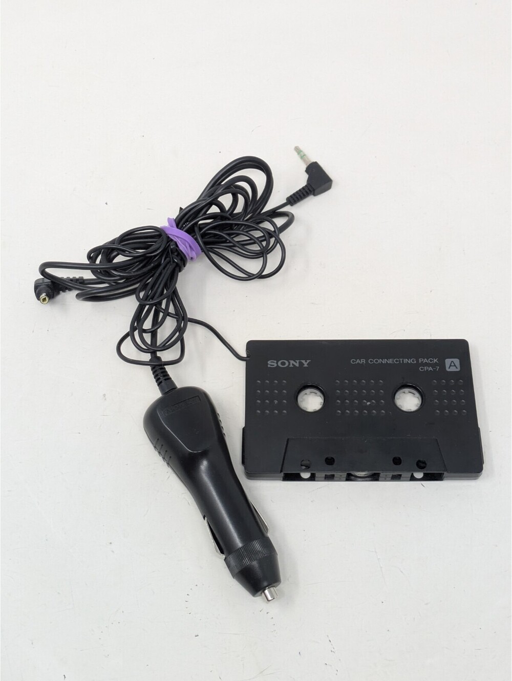 Sony CPA-7 Car Cassette Adapter 3.5mm Walkman Discman Made in Japan Tested